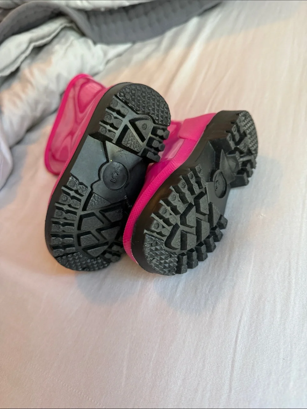 Falls Creek Bright Hot Pink Kids Rain Boots